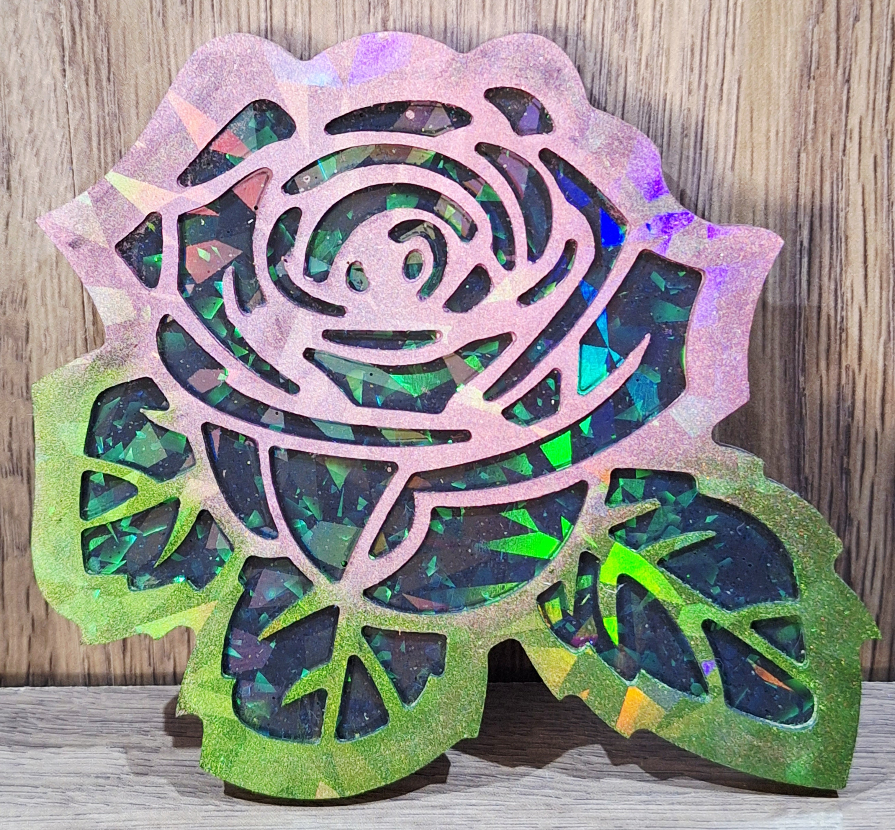 Holographic Rose Coaster