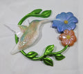 Hummingbird w/Flowers Plaque