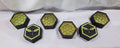 6pc Bee/Honeycomb Pucks