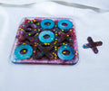 Red & Blue Ink Tic Tac Toe