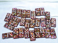 Black & Pink Confetti Dominoes