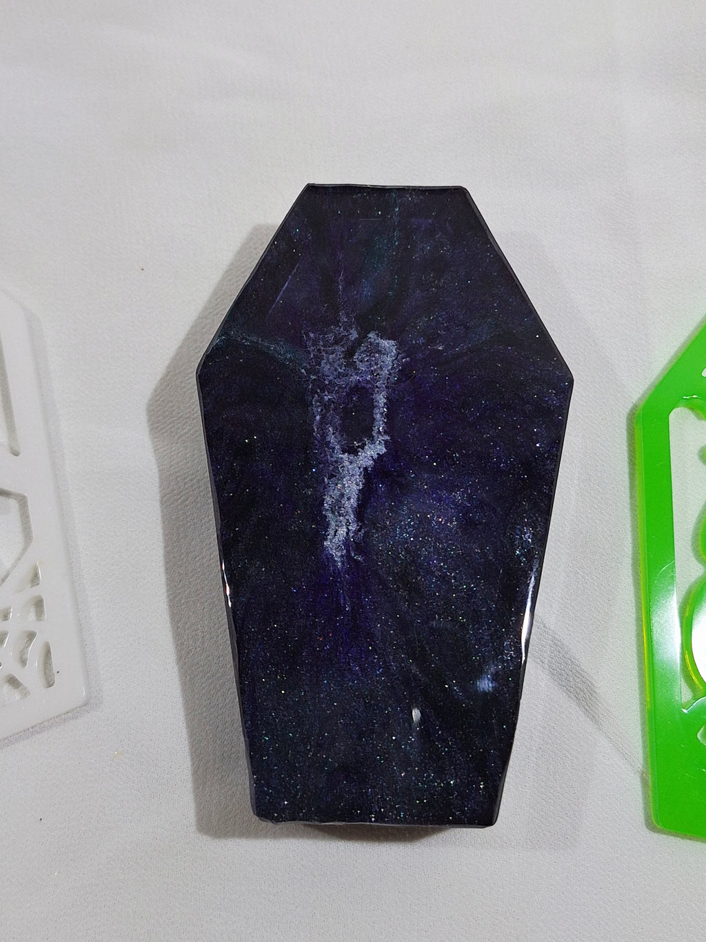 Coffin Trinket Box/Tray with 3 Lids