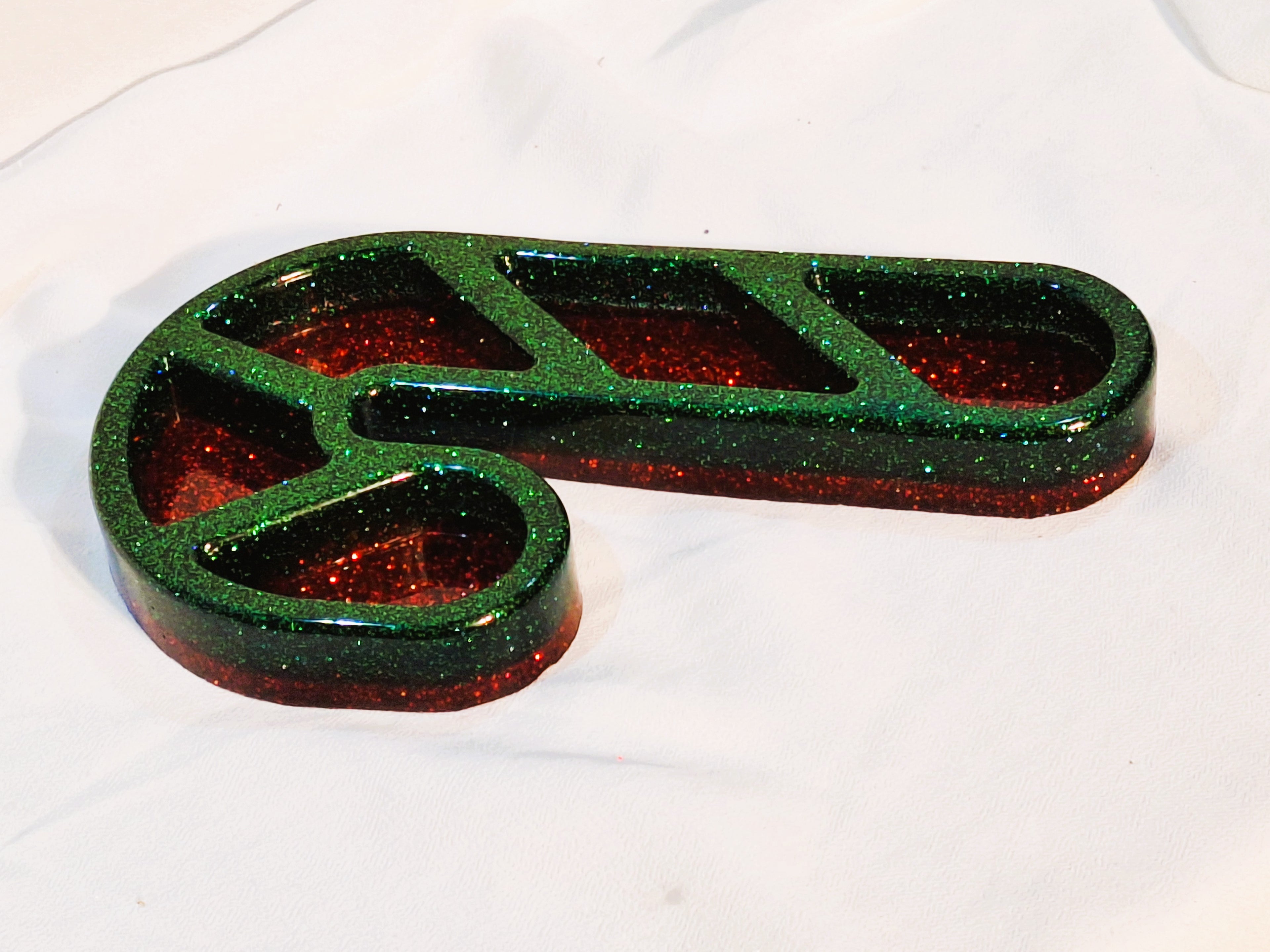 Candy Cane Trinket Trays