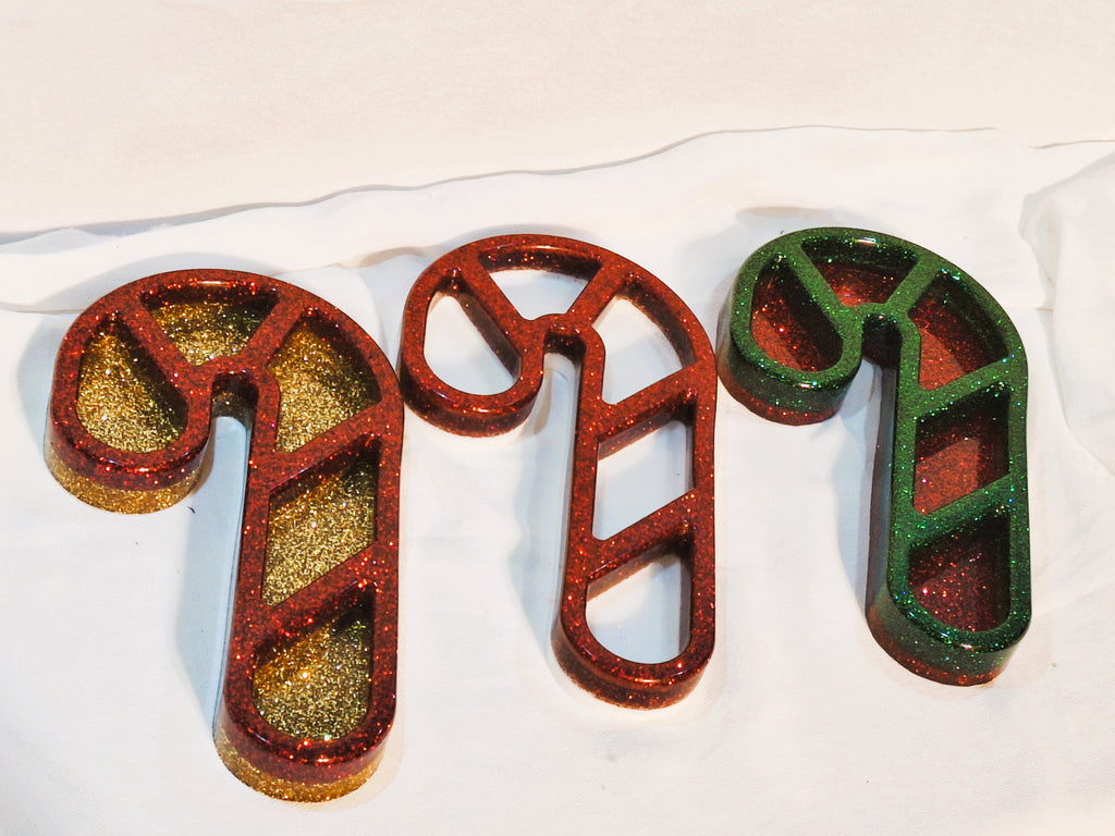 Candy Cane Trinket Trays