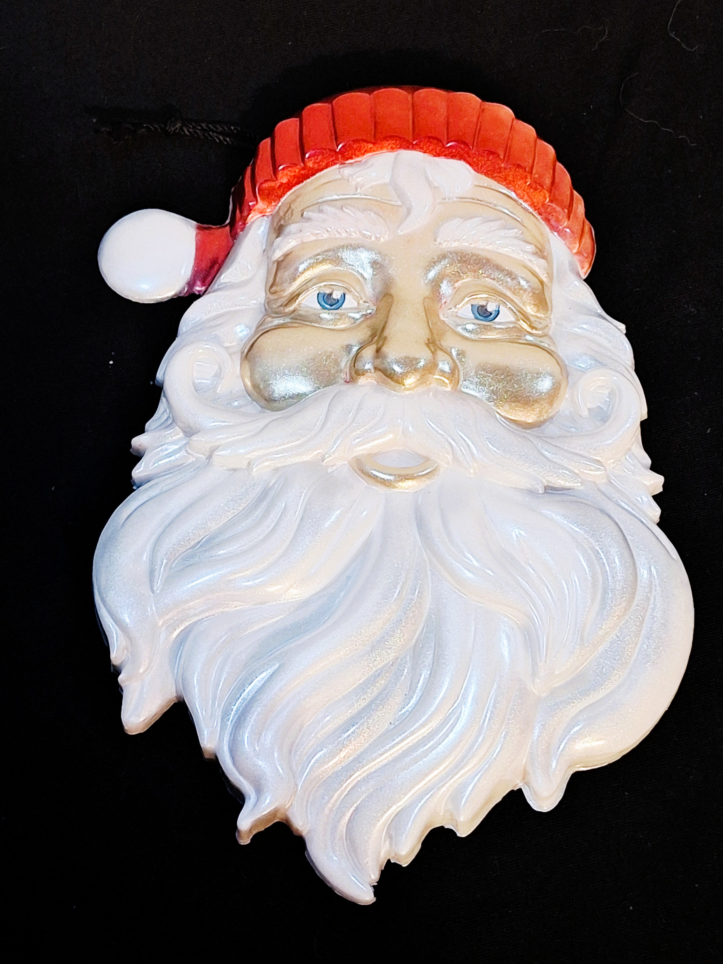 Santa Head Christmas Wall Plaque