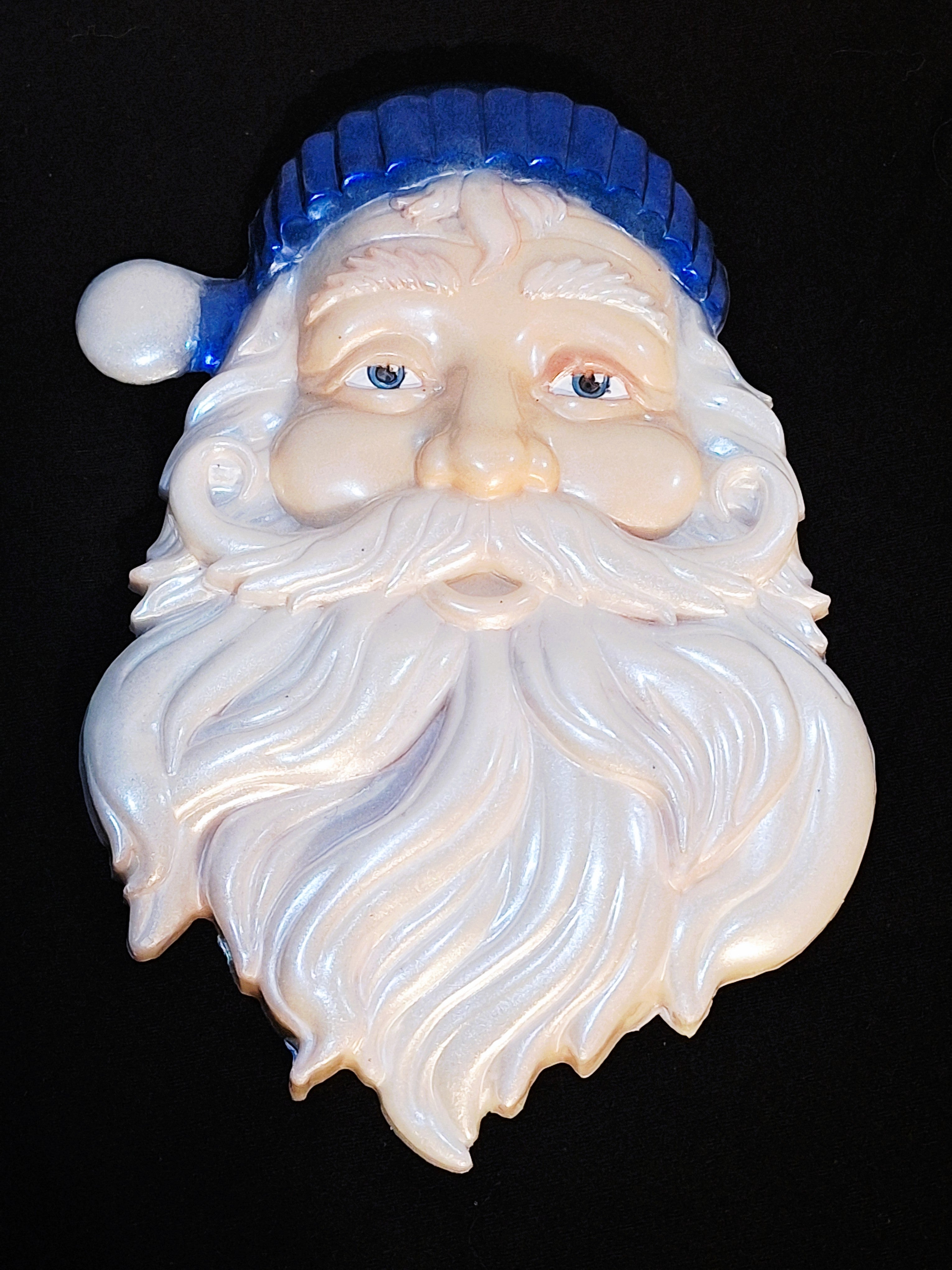 Santa Head Christmas Wall Plaque