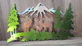 Large Deer Scenery Decor/Plaque