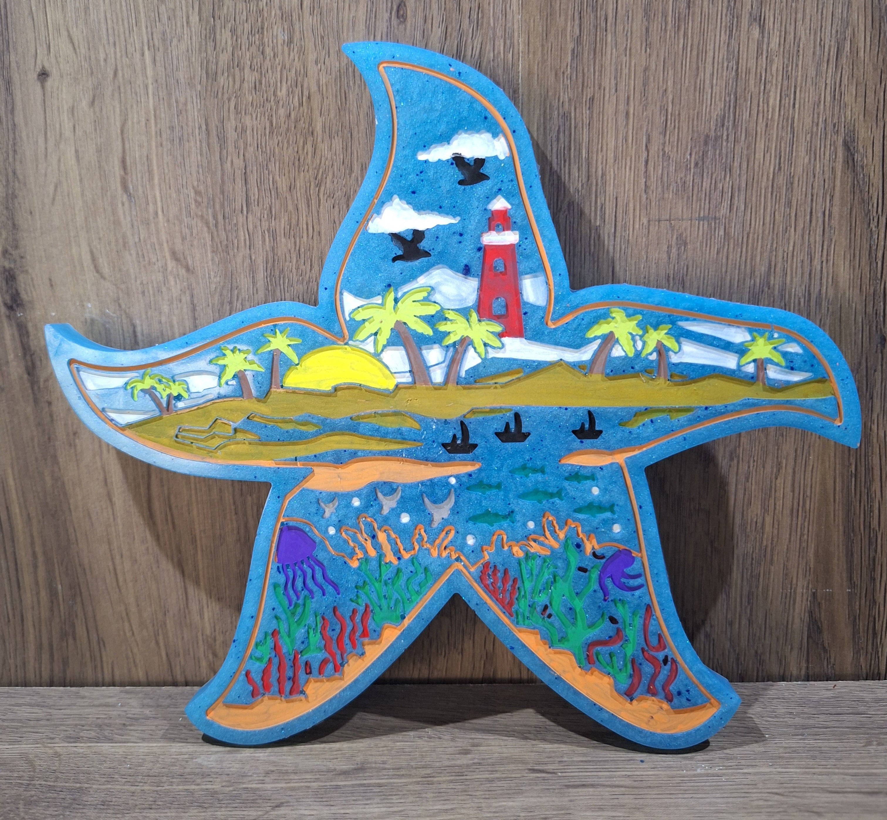 Starfish w/ Beach Scenery
