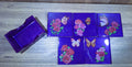 6pc Square Purple Butterfly & Flower Coaster Set
