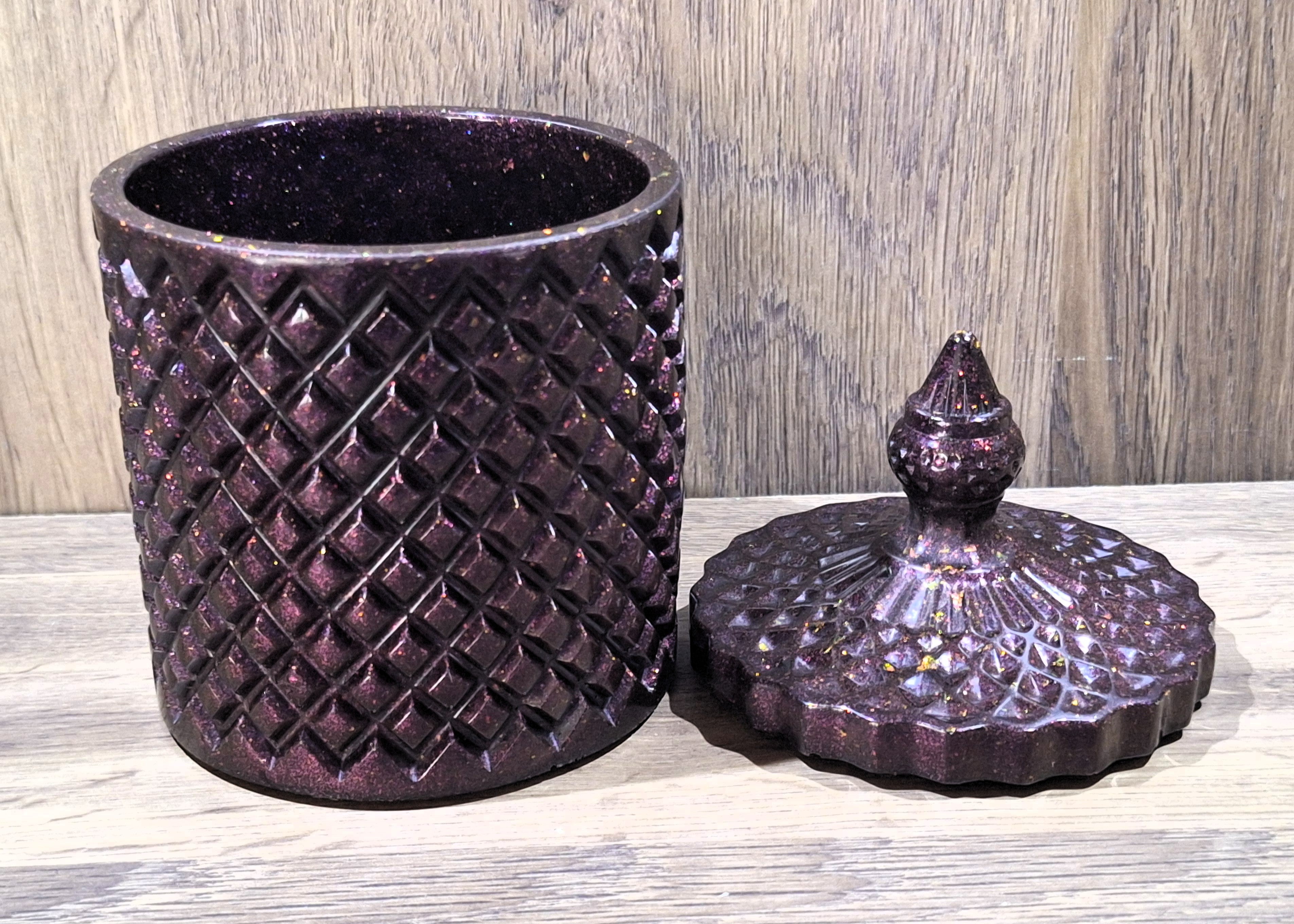 Plum Cylinder Jar