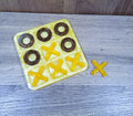 Yellow & Brown Tic Tac Toe