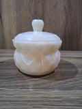 White Crystal Round Jar