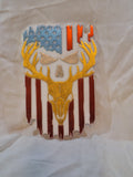 Large Punisher Buck w/Flag Plaque