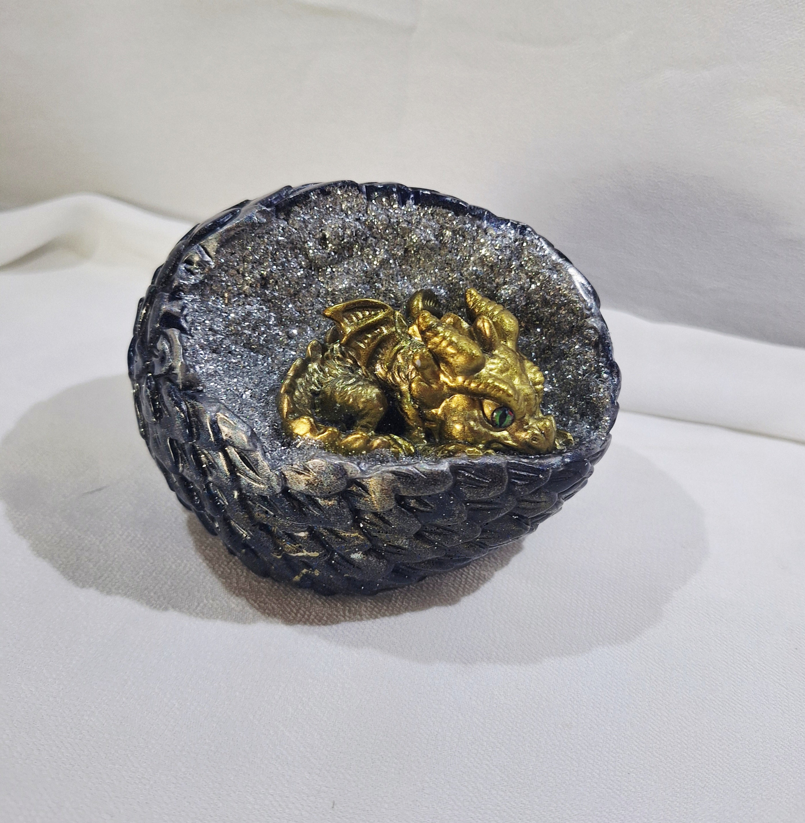Baby Dragon Laying in Egg