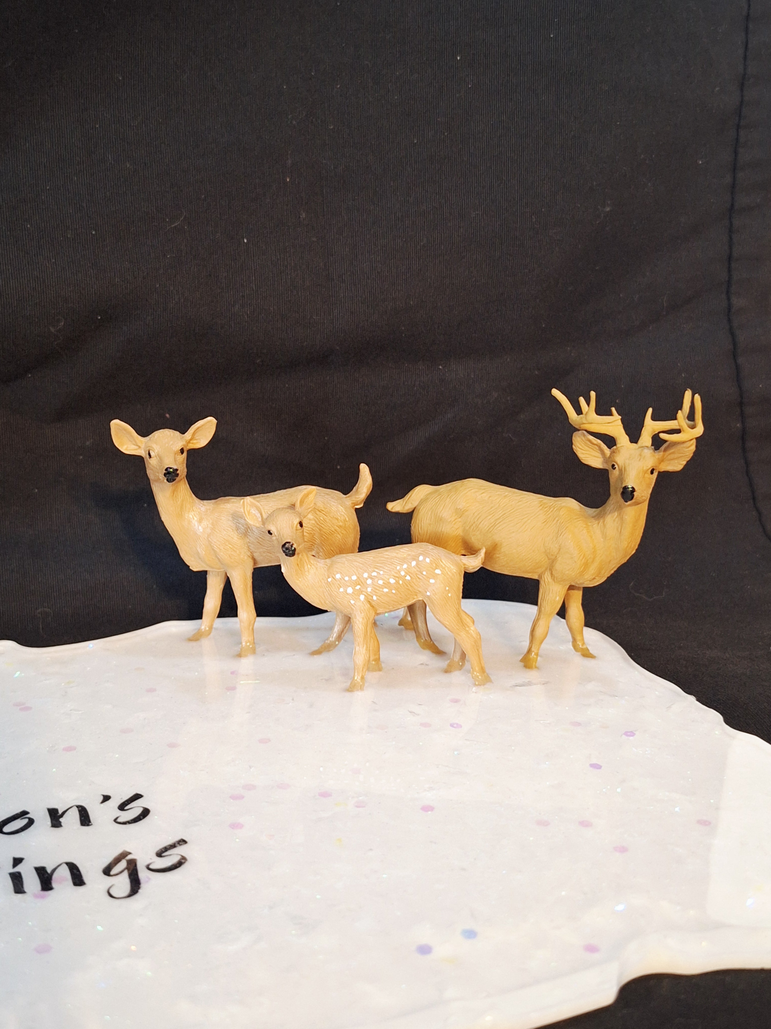 Christmas Winter Deer 3D Display Tray