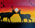 Sunset Buck & Doe - Digital Download