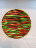 Red & Green Chrome Christmas Waves