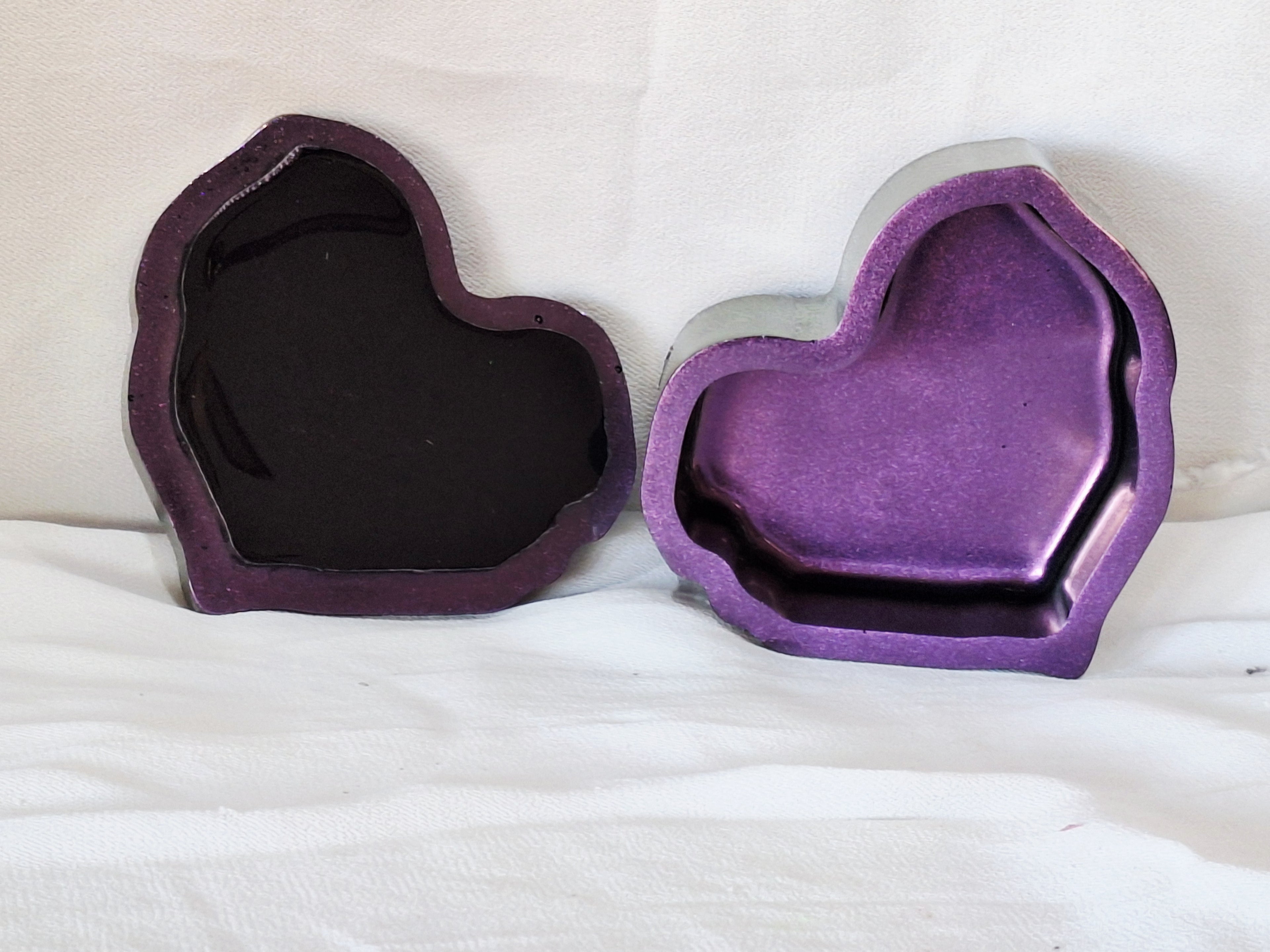 Chameleon Purple Rose Heart Jar