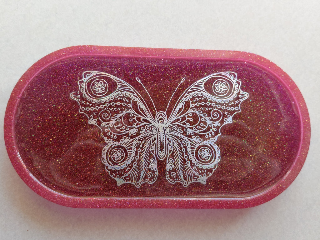 P&B Holographic Butterfly Trinket Tray