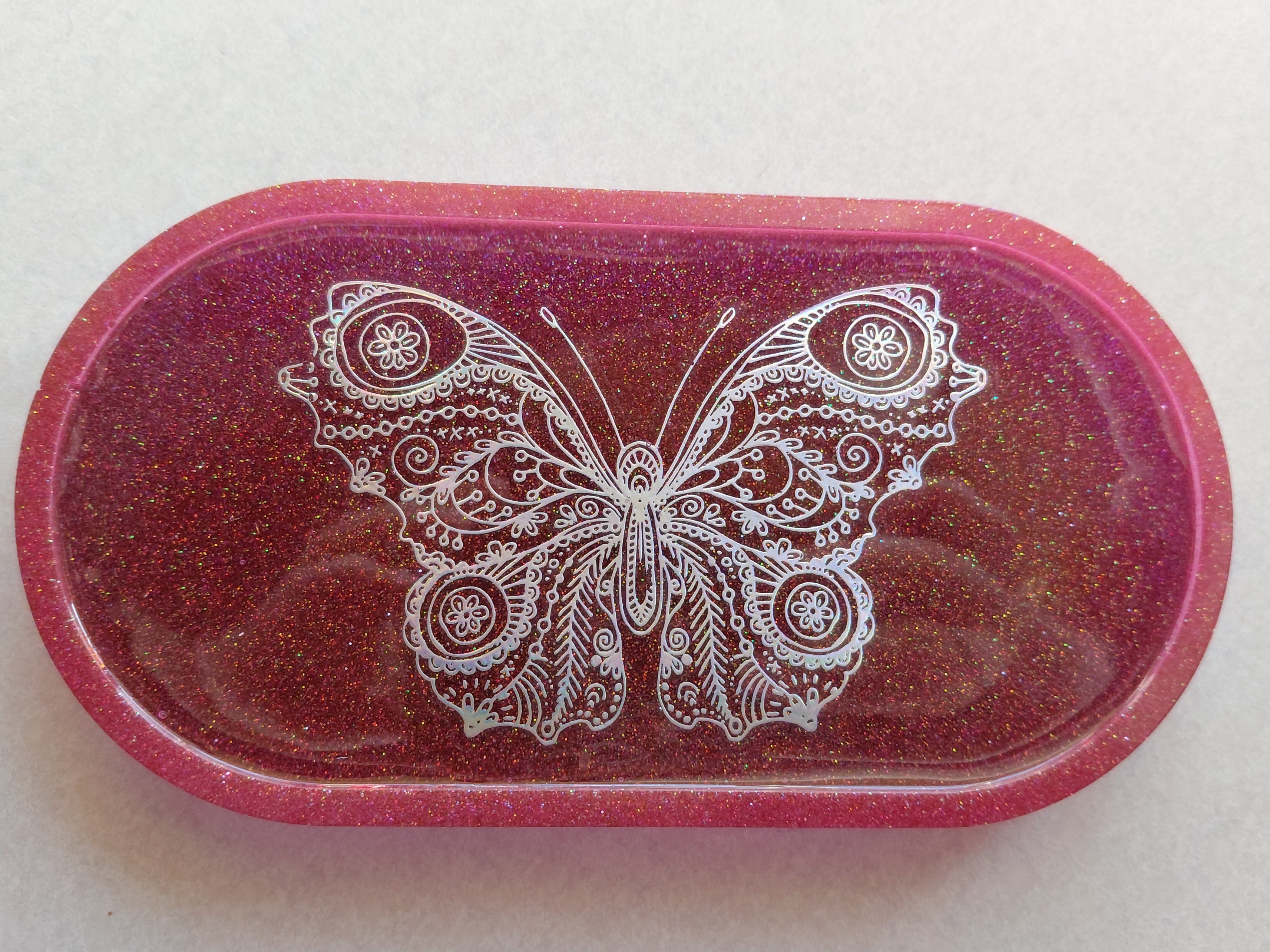 P&B Holographic Butterfly Trinket Tray