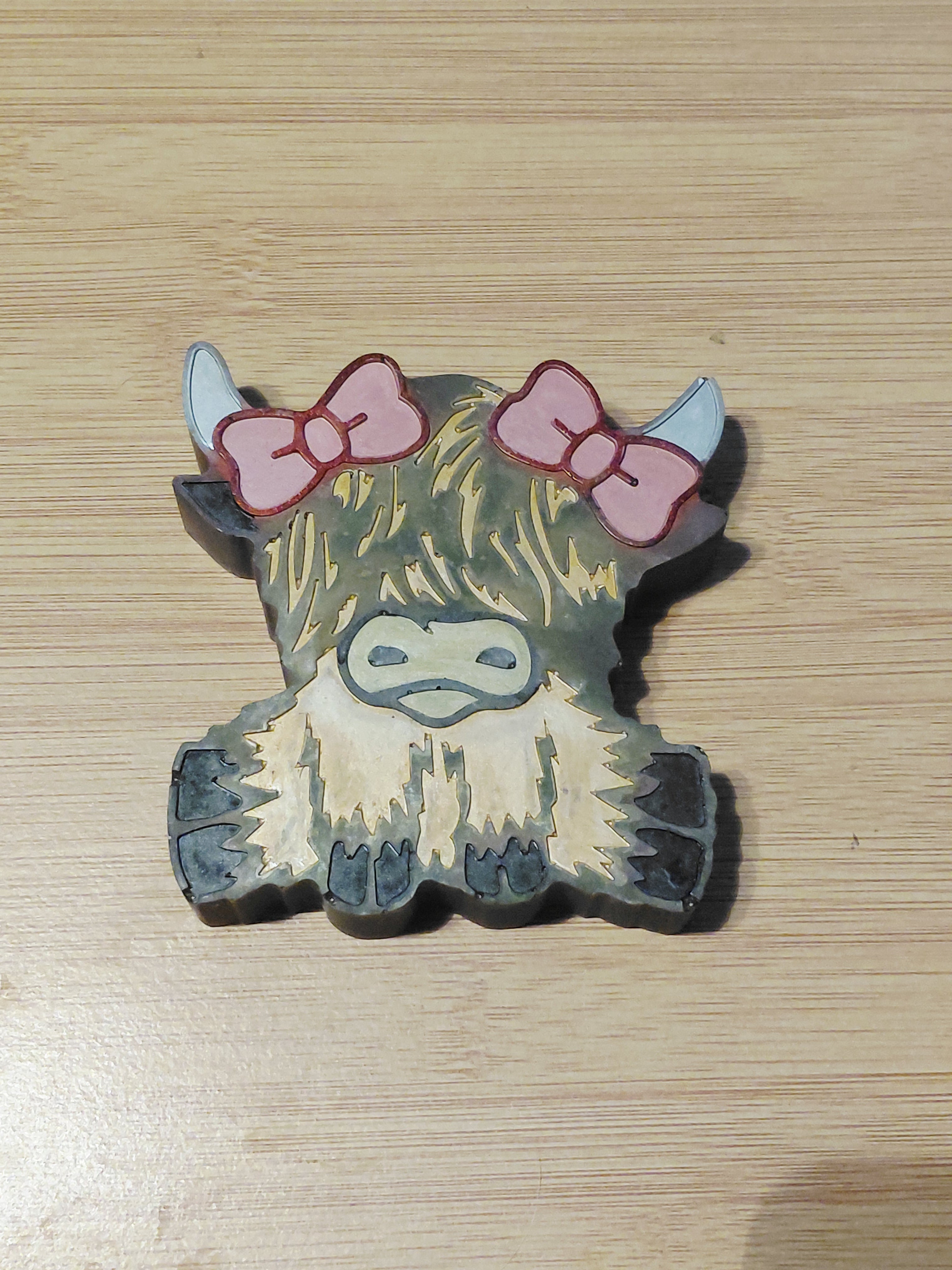 Highland Cow w/ Bows