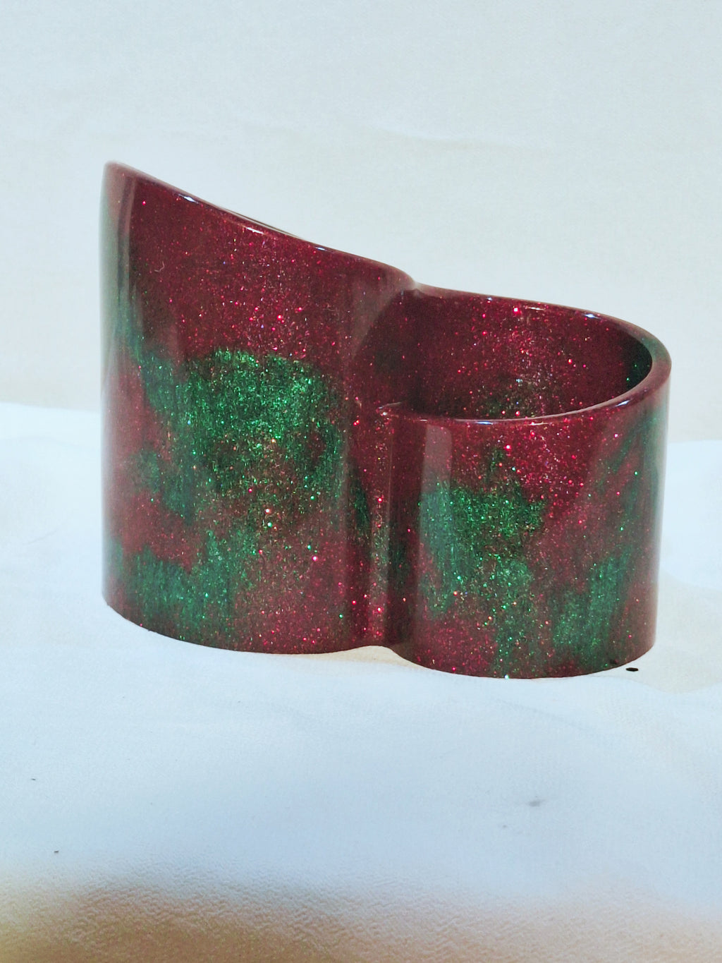 Red & Green Brush Holder
