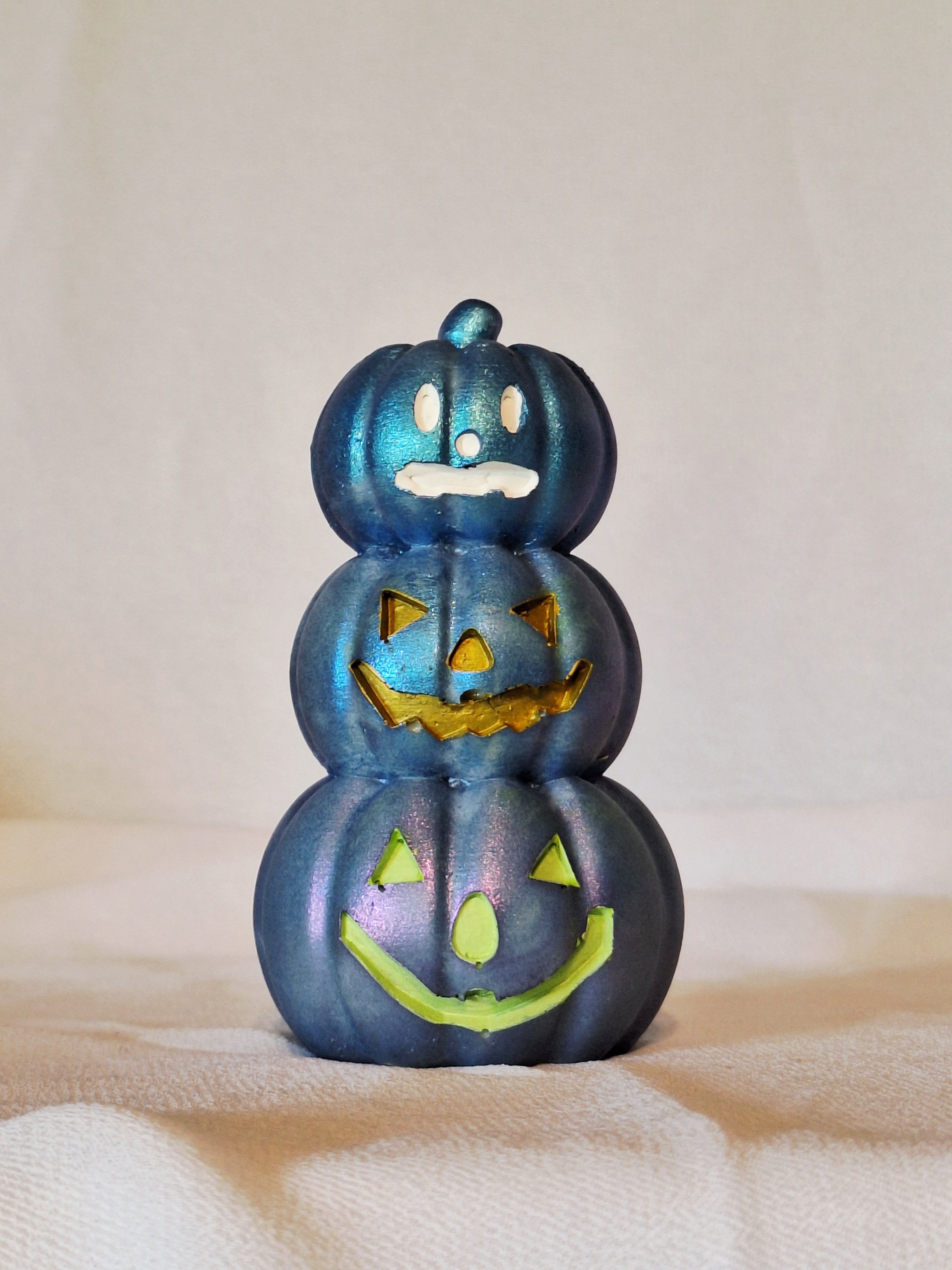 Small Stack of Blue Pumpkins