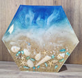 Beach Scene Hexagon Plaque