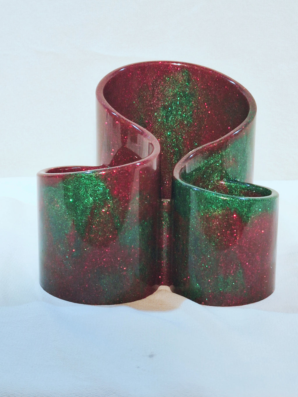 Red & Green Brush Holder